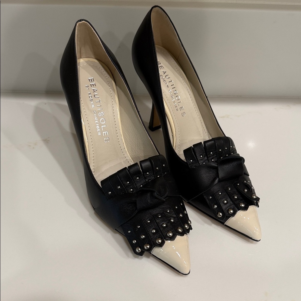 Vero Cuoio Black Leather Heels
